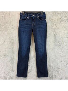 Lucky Brand Slim Jeans Womens 4 Blue Dark Wash Mid Rise Stretch Denim Casual